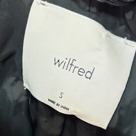 Aritzia Wilfred Memories Faux Leather Blazer Black Perfect Condition 90s S - Picture 6 of 12